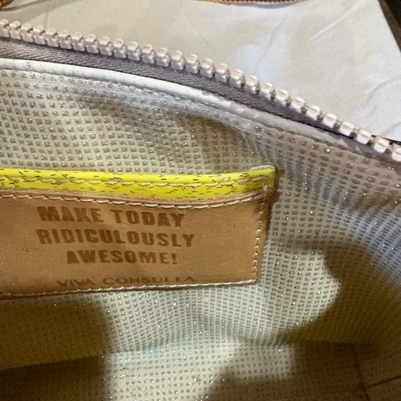 Consuela Leopard Crossbody Bag with Pink and Tan Strap - Picture 5 of 16